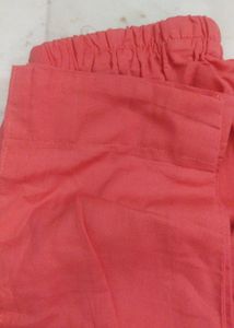 Pant Plazo Dark Peech Color