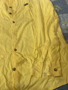 Yellow Men Shirt