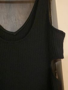 Black Cutout Bodycon Midi Dress