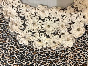 Beautiful Leopard Floral Halter Top