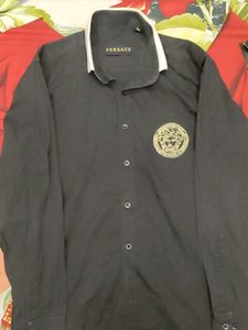 Versace Black Button-Down Shirt