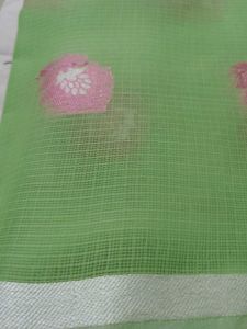 Elegant Green Floral Saree