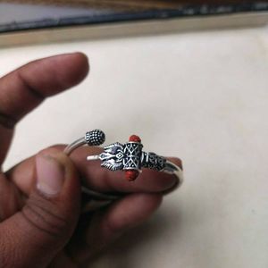 Pure Silver Rudraksh Shiv Kada for Kids
