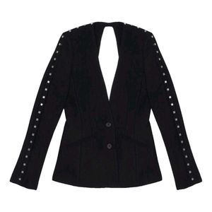 Silver Studded Backless