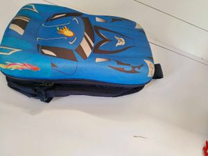 Blue Car Backpack/School Bag