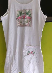 WHITE FLAMINGO BEACH TOP