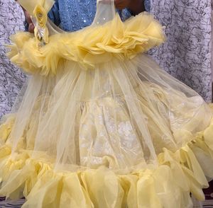 Adorable Yellow Ruffled Dress