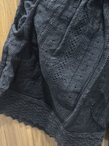 Black Lace Trim Shorts