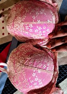 Pink Lace Bra