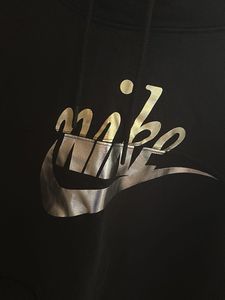 Nike Black Cropped Hoodie