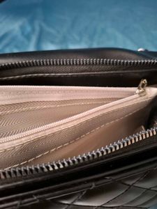 Chanel Inspired Black Quilted Jumbo Sling