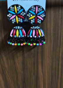 Colorful Jhumka Earrings
