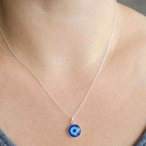 Evil Eye Silver Necklace
