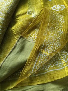 Elegant Olive Green Saree