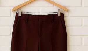 Flared Maroon Pants