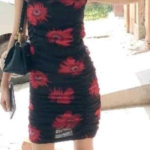 Floral Print Mini Dress