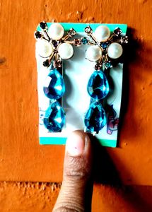 Blue Drop sidehair clips