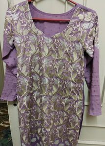 Lavender Heavy Embroidered 3 Piece Set
