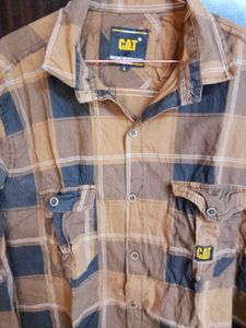 CAT Plaid Flannel Shirt