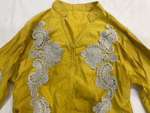 Elegant Yellow Tunic Top