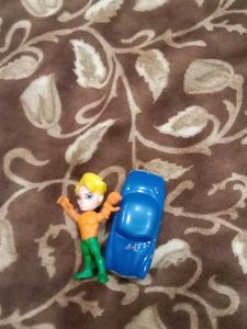 Aquaman Figure with Toy Car