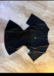 Chic Black Bodycon Top.SIZE-30-36.BRAND NEW