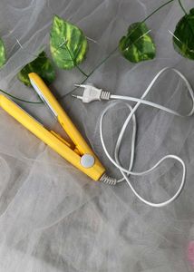 Mini Yellow Hair Straightener