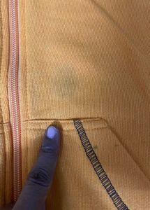 Orange Zip-Up Hoodie