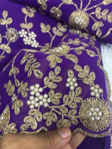 Elegant Purple Saree