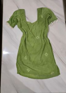 Green Cotton Kurta