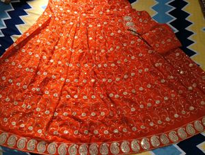 Orange Lehnga Choli