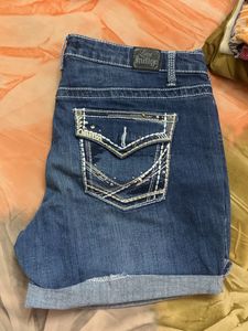 Plus Size Denim Shorts