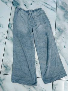 Wide Leg Denim Pants