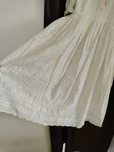 Ivory Embroidered Dress