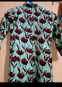 BUMPER DIWALI OFFER Floral Print Short Kurti+Pant
