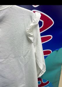 White Casual Short Top