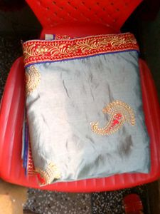 Elegant Embroidered Saree