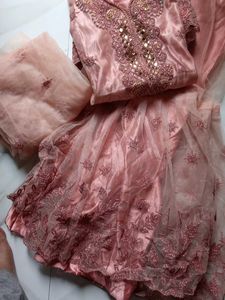 New Net Sharara Kurta Set