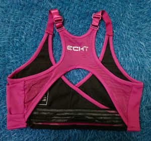 Pink ECHT Netted Bra