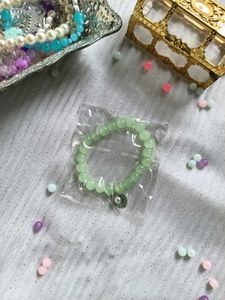 Pink Beaded Bracelet with Shell Charm