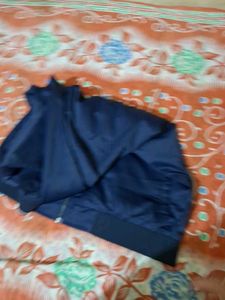 Navy Blue Bomber Jacket