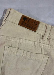 Wide Leg Beige Pants