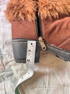 Fuzzy Brown Fur Shoes