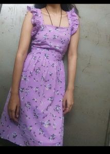 Floral Print Ruffle Dress