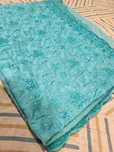 Pearl Work Heavy Saree