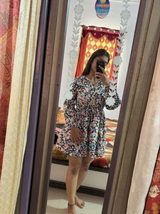 Floral Print Mini Dress