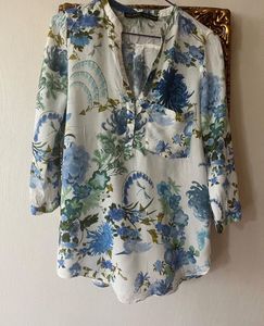 ZARA Floral Print Top