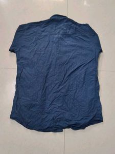 Navy Button-Down Shirt Size L
