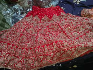 dabka  Embroidered Lehenga