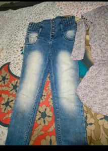 Combo Of Girls Top And Jeans